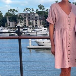 Pink dress, only worn 1-2 times